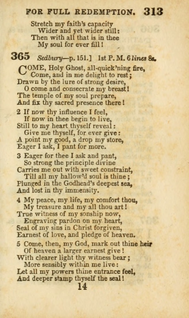 A Collection of Hymns: for the use of the Methodist Episcopal Church, principally from the collection of the Rev. John Wesley, A. M., late fellow of Lincoln College..(Rev. and corr. with a supplement) page 315