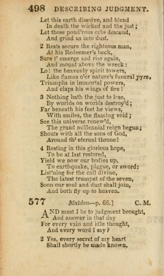 A Collection of Hymns: for the use of the Methodist Episcopal Church, principally from the collection of the Rev. John Wesley, A. M., late fellow of Lincoln College..(Rev. and corr. with a supplement) page 500