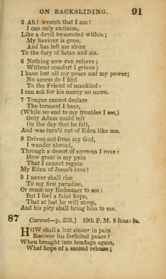 A Collection of Hymns: for the use of the Methodist Episcopal Church, principally from the collection of the Rev. John Wesley, A. M., late fellow of Lincoln College..(Rev. and corr. with a supplement) page 93