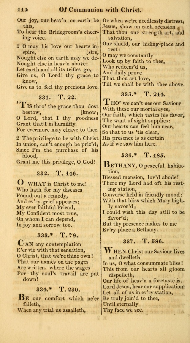 A Collection of Hymns for the Use of the Protestant Church of the United Brethren. (New and Rev. ed.) page 114
