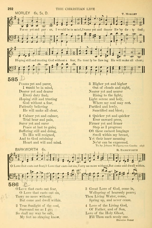 The Church Hymnary: a collection of hymns and tunes for public worship page 292