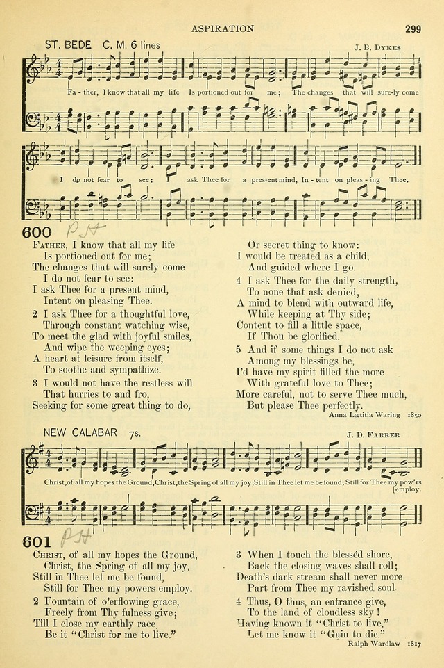 The Church Hymnary: a collection of hymns and tunes for public worship page 299