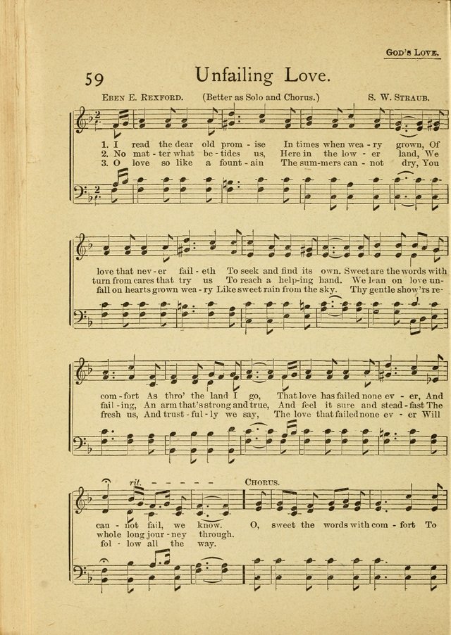 Christian Life Songs: for Sunday school, praise and prayer meeting, congregational singing, Christian Endeavor meetings, special meetings, choir & home page 44