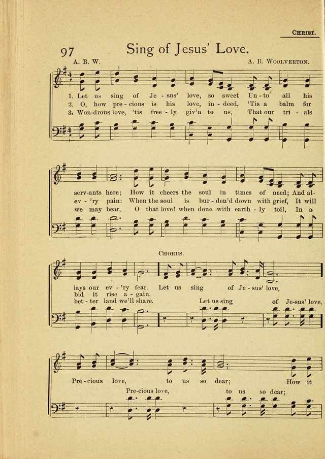 Christian Life Songs: for Sunday school, praise and prayer meeting, congregational singing, Christian Endeavor meetings, special meetings, choir & home page 72
