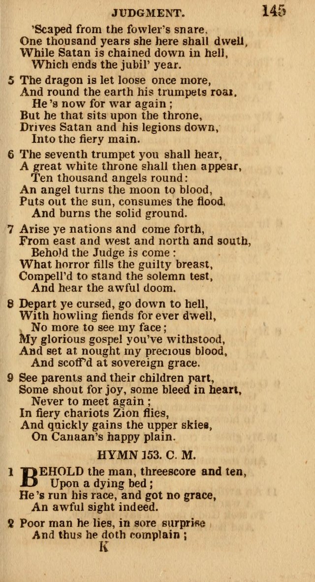 The Camp-Meeting Chorister: or, a collection of hymns and spiritual songs, for the pious of all denominations. To be sung at camp meetings, during revivals of religion, and on other occasions page 147