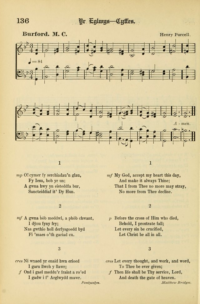 Cân a Mawl: llyfr hymna a thonau Methodistiaid Calfinaidd Unol Dalaethau yr America=Song and Praise: the hymnal of the Calvinistic Methodist Church of the United States of America page 138