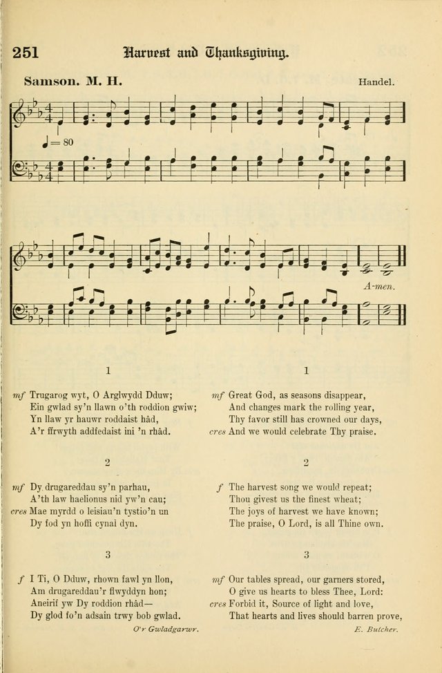 Cân a Mawl: llyfr hymna a thonau Methodistiaid Calfinaidd Unol Dalaethau yr America=Song and Praise: the hymnal of the Calvinistic Methodist Church of the United States of America page 255