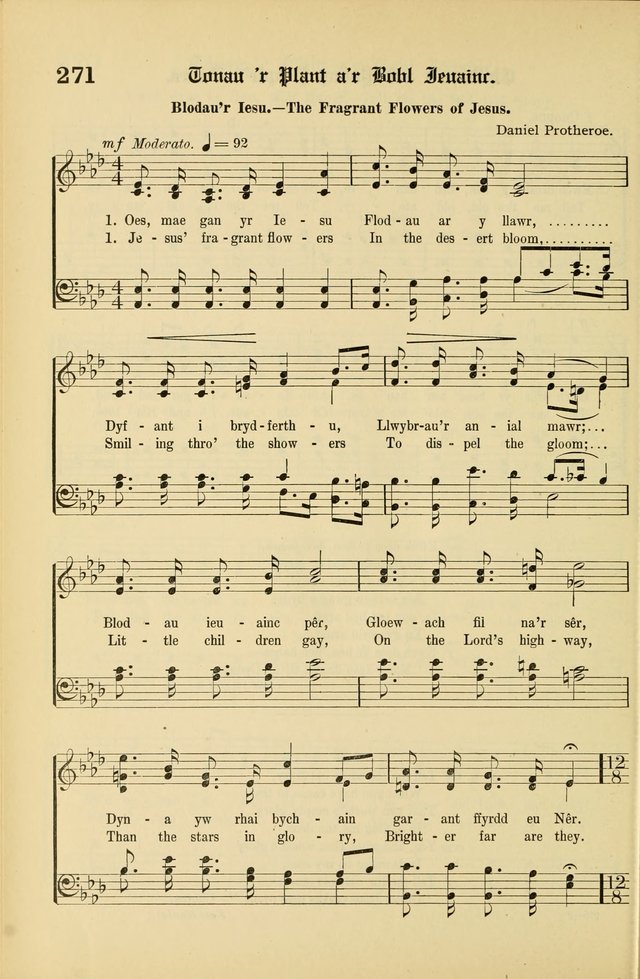 Cân a Mawl: llyfr hymna a thonau Methodistiaid Calfinaidd Unol Dalaethau yr America=Song and Praise: the hymnal of the Calvinistic Methodist Church of the United States of America page 282