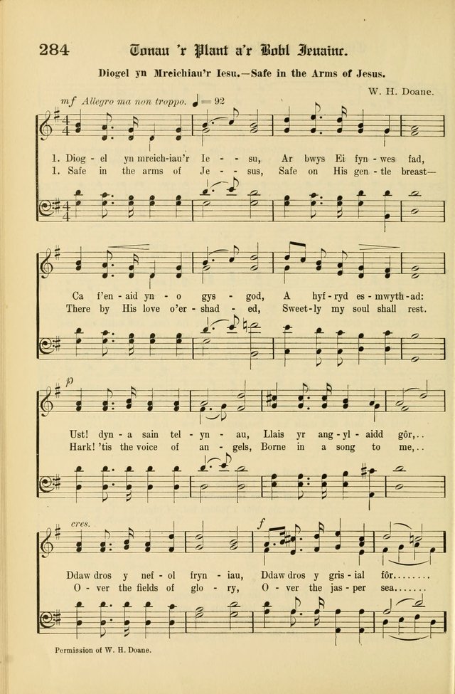Cân a Mawl: llyfr hymna a thonau Methodistiaid Calfinaidd Unol Dalaethau yr America=Song and Praise: the hymnal of the Calvinistic Methodist Church of the United States of America page 306
