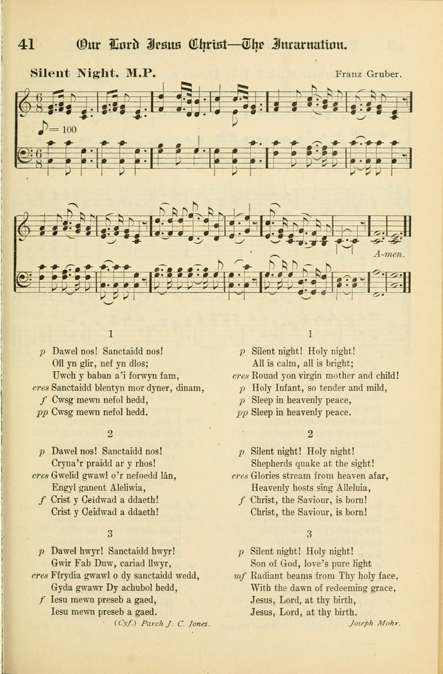 Cân a Mawl: llyfr hymna a thonau Methodistiaid Calfinaidd Unol Dalaethau yr America=Song and Praise: the hymnal of the Calvinistic Methodist Church of the United States of America page 43