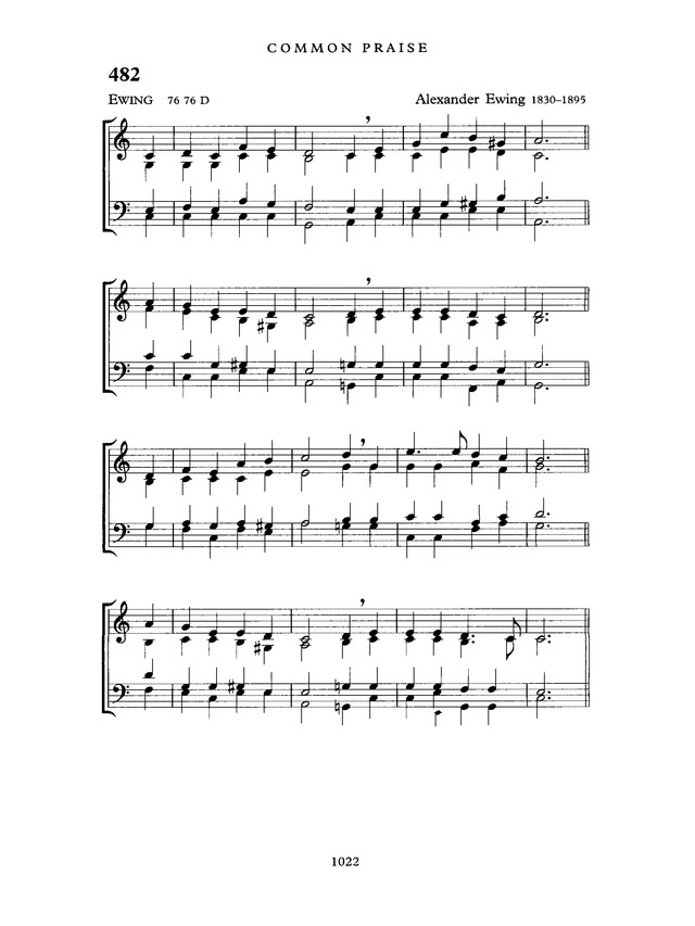 Common Praise: A new edition of Hymns Ancient and Modern page 1023