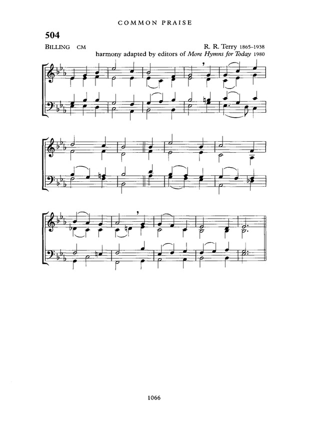 Common Praise: A new edition of Hymns Ancient and Modern page 1067