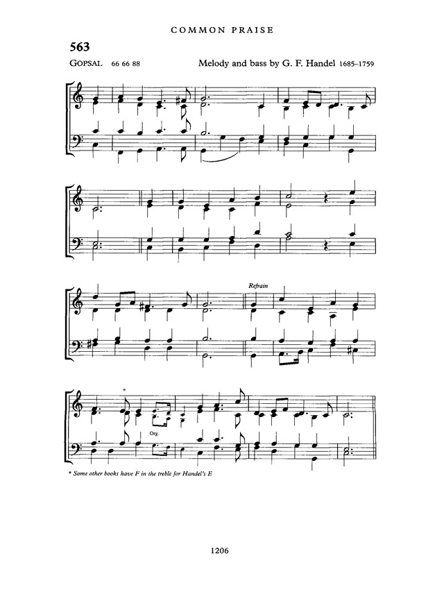 Common Praise: A new edition of Hymns Ancient and Modern page 1207