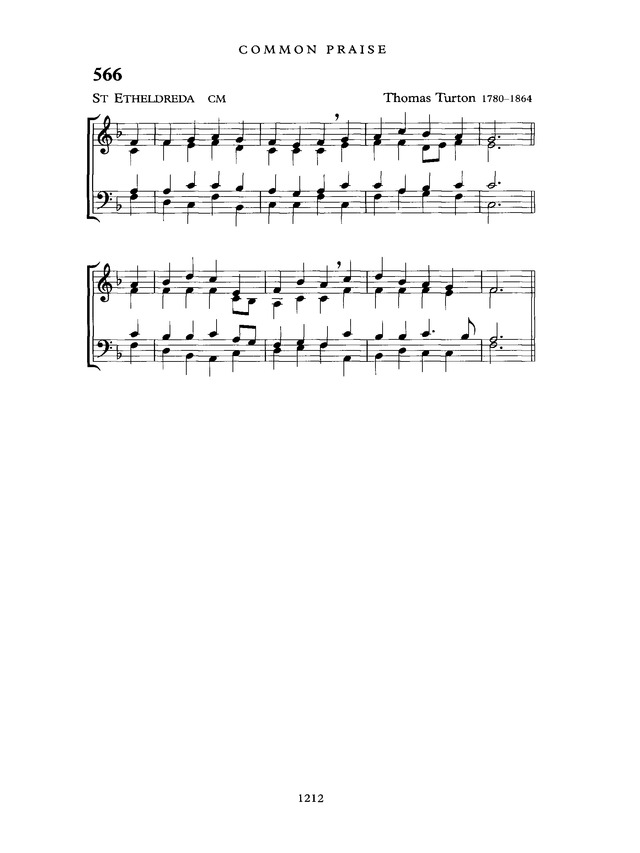 Common Praise: A new edition of Hymns Ancient and Modern page 1213