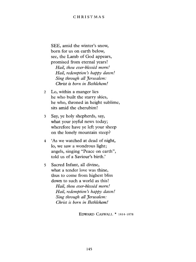 Common Praise: A new edition of Hymns Ancient and Modern page 145