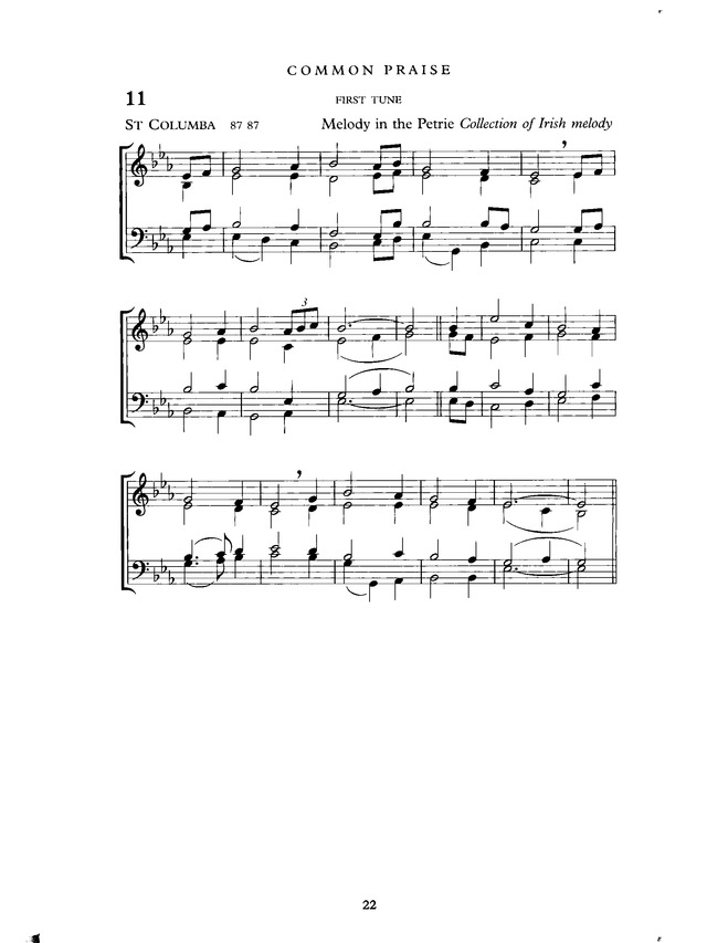 Common Praise: A new edition of Hymns Ancient and Modern page 22