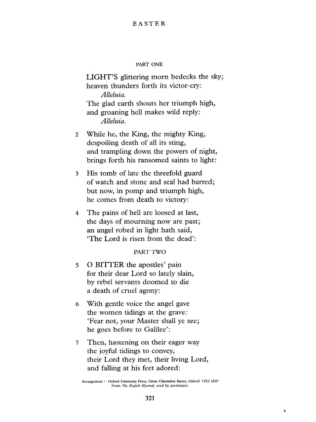 Common Praise: A new edition of Hymns Ancient and Modern page 321