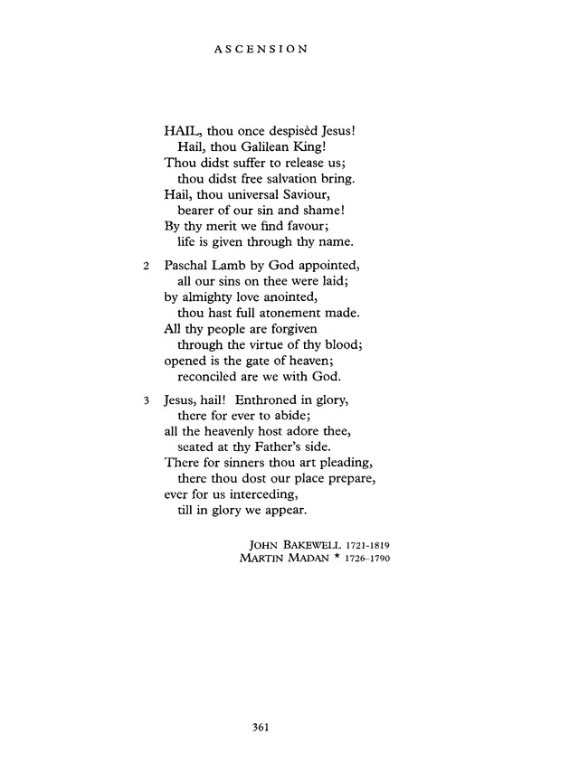 Common Praise: A new edition of Hymns Ancient and Modern page 361
