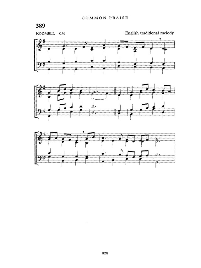 Common Praise: A new edition of Hymns Ancient and Modern page 829