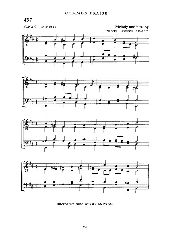 Common Praise: A new edition of Hymns Ancient and Modern page 935