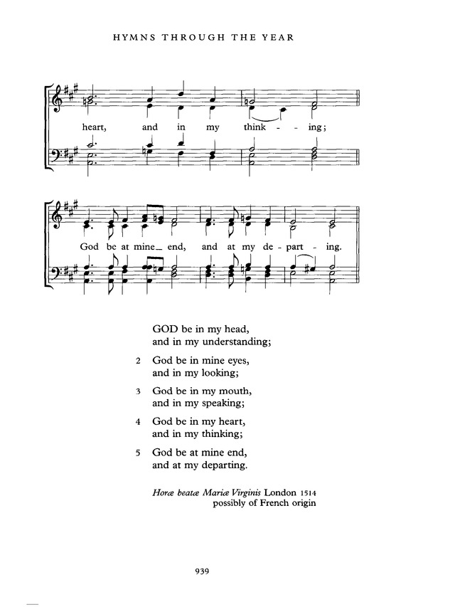 Common Praise: A new edition of Hymns Ancient and Modern page 940