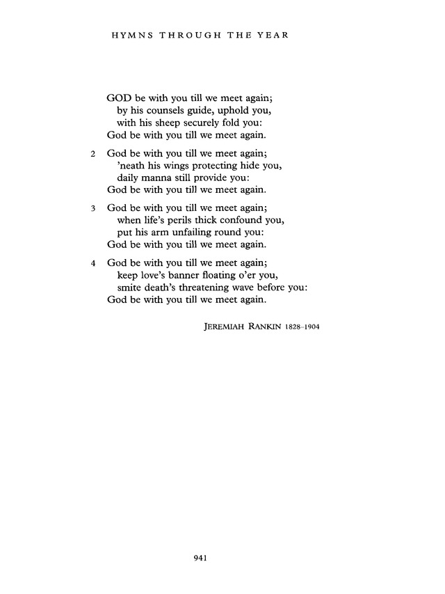 Common Praise: A new edition of Hymns Ancient and Modern page 942