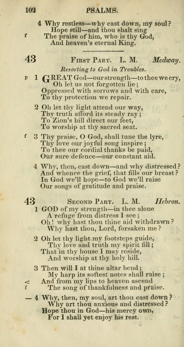 Church Psalmody: a Collection of Psalms and Hymns adapted to public worship page 105