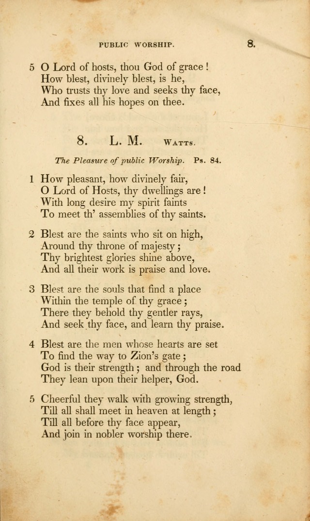 A Collection of Psalms and Hymns for Christian Worship. (3rd ed.) page 7