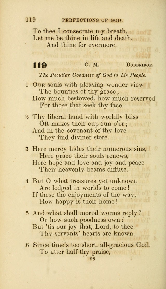 A Collection of Psalms and Hymns: from Watts, Doddridge, and others (4th ed. with an appendix) page 120
