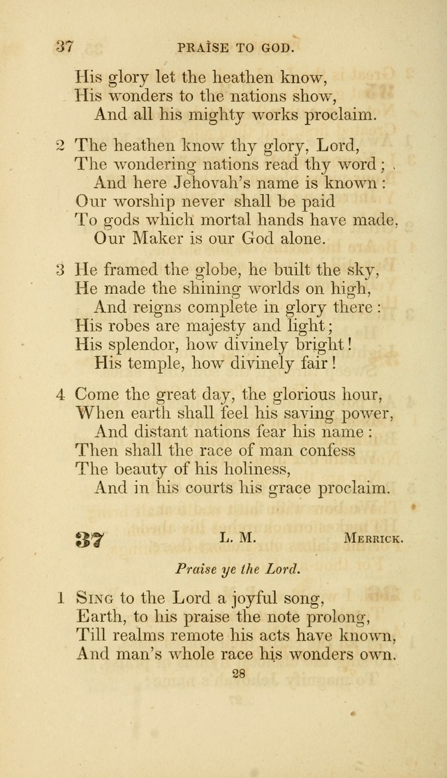 A Collection of Psalms and Hymns: from Watts, Doddridge, and others (4th ed. with an appendix) page 50