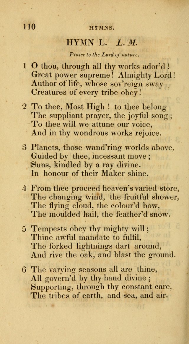 A Collection of Psalms and Hymns for Social and Private Worship page 110