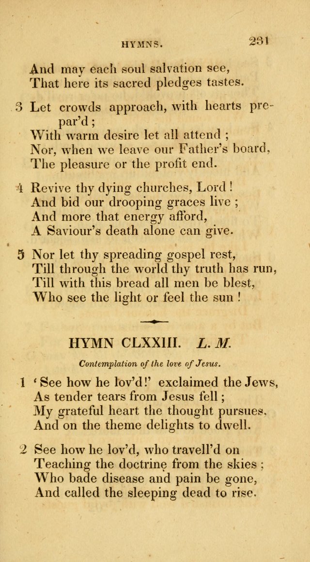A Collection of Psalms and Hymns for Social and Private Worship page 231