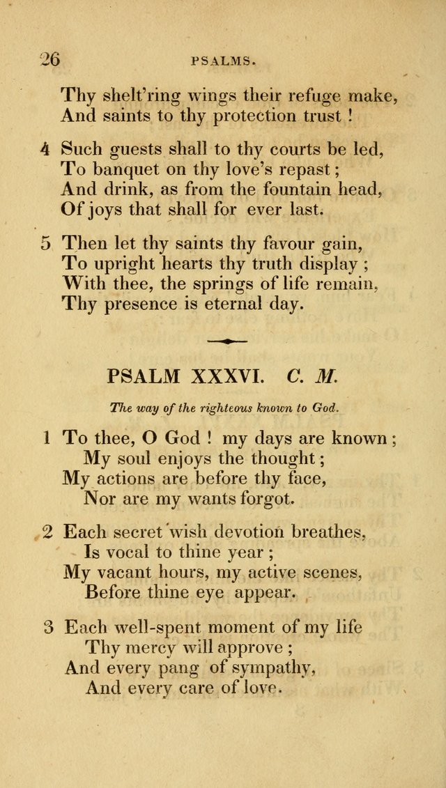 A Collection of Psalms and Hymns for Social and Private Worship page 26
