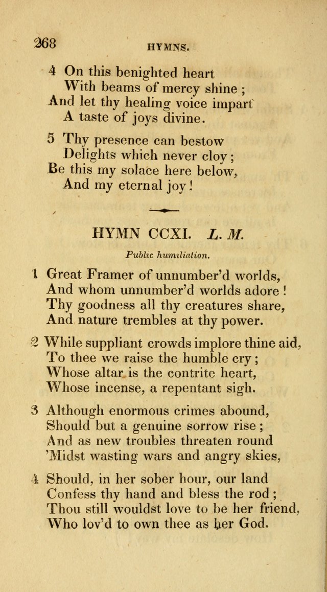 A Collection of Psalms and Hymns for Social and Private Worship page 268
