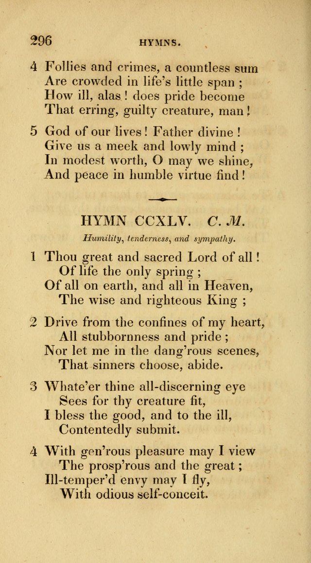 A Collection of Psalms and Hymns for Social and Private Worship page 296