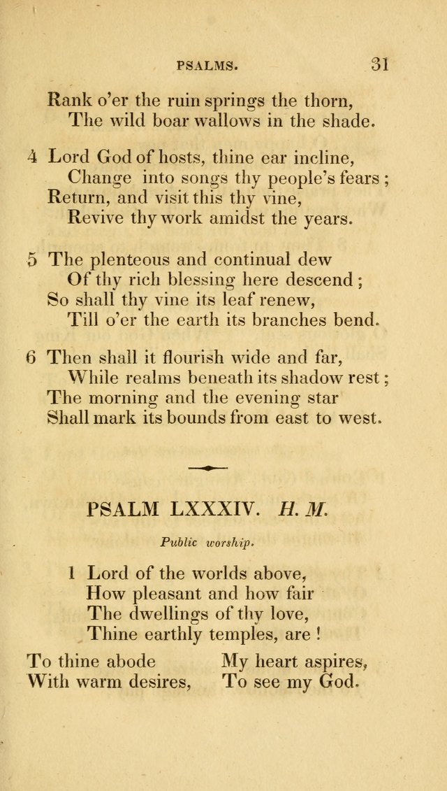 A Collection of Psalms and Hymns for Social and Private Worship page 31