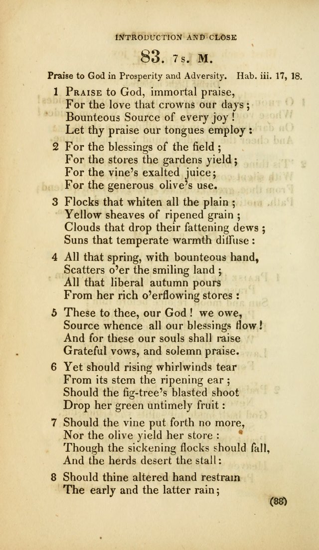 A Collection of Psalms and Hymns, for Social and Private Worship (Rev. ed.  with supplement) page 89