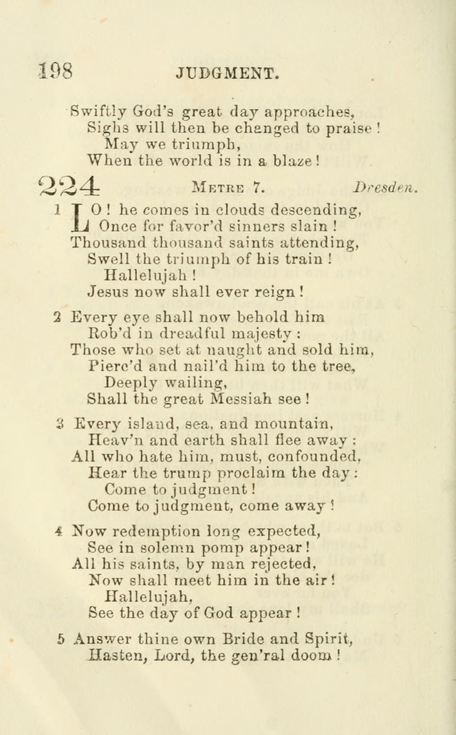 A Collection of Psalms, Hymns, and Spiritual Songs: suited to the various occasions of public worship and private devotion of the church of Christ: with an appendix of  German hymns page 196