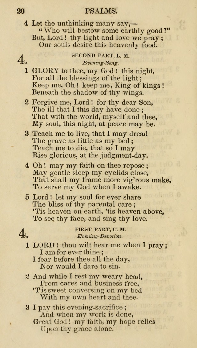 Church Psalmist: or psalms and hymns for the public, social and private use of evangelical Christians (5th ed.) page 22
