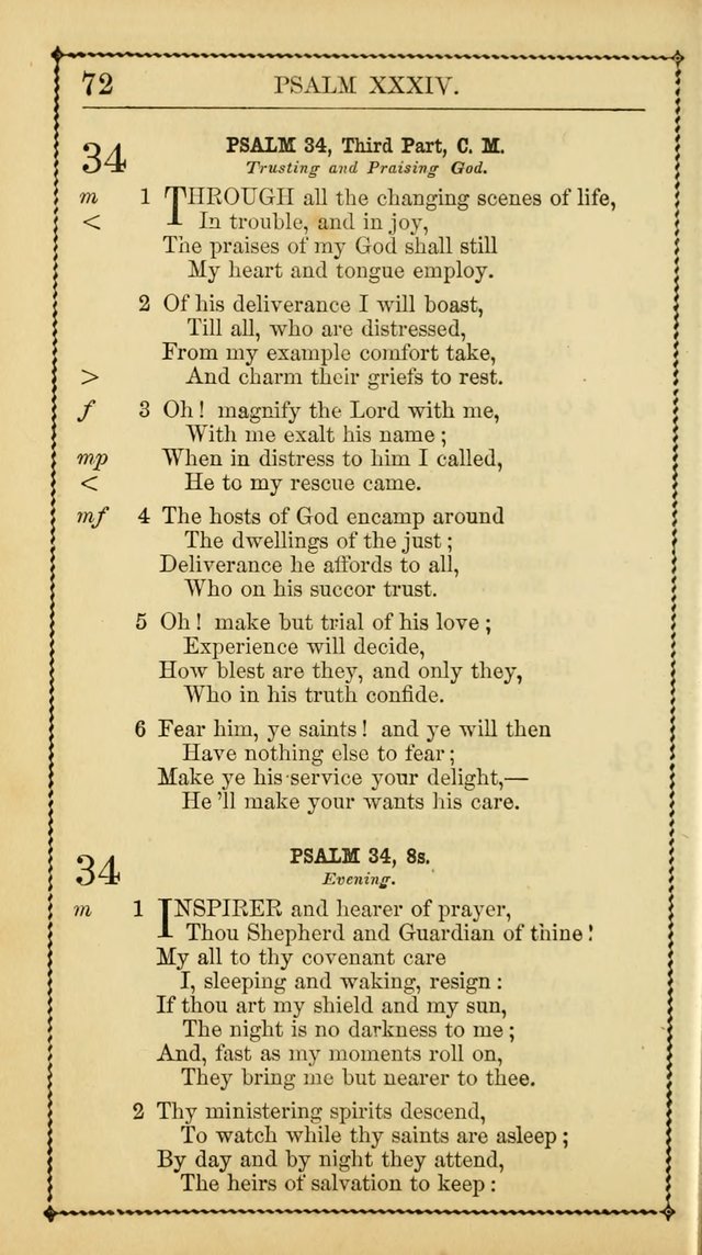 Church Psalmist: or, psalms and hymns, for the public, social and private use of Evangelical Christians. With Supplement. (53rd ed.) page 71