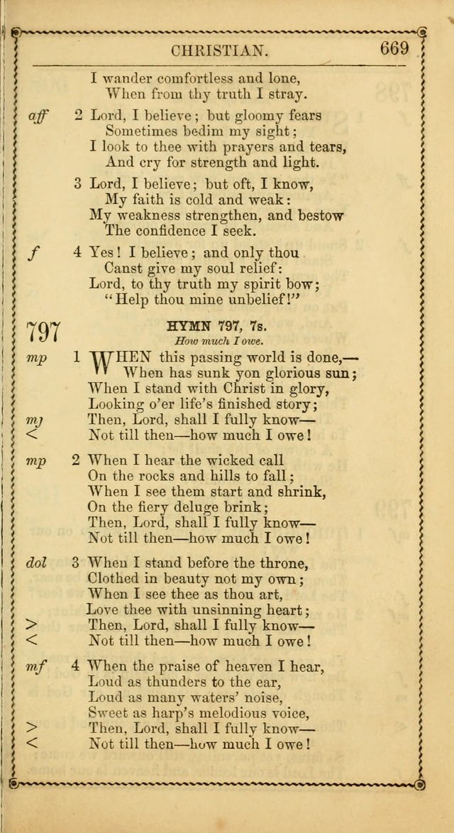 Church Psalmist: or Psalms and Hymns Designed for the Public, Social, and  Private Use of Evangelical Christians ... with Supplement.  53rd ed. page 672