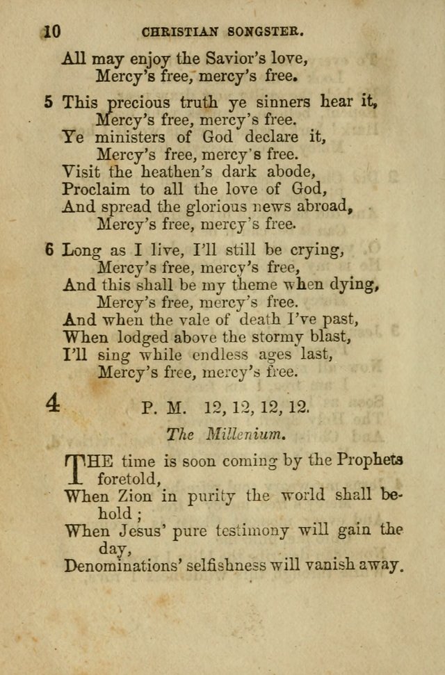 The Christian Songster: a collection of hymns and spiritual songs, usually sung at camp, prayer, and social meetings, and revivals of religion. Designed for all denominations page 15