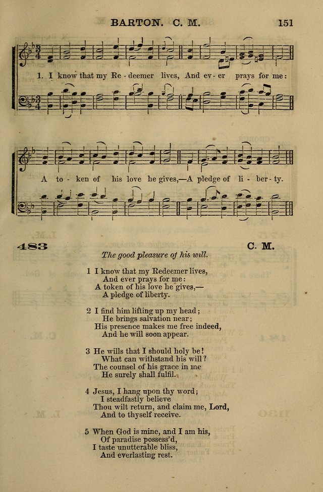 The Centenary Singer: a collection of hymns and tunes popular during the last one hundred years page 151