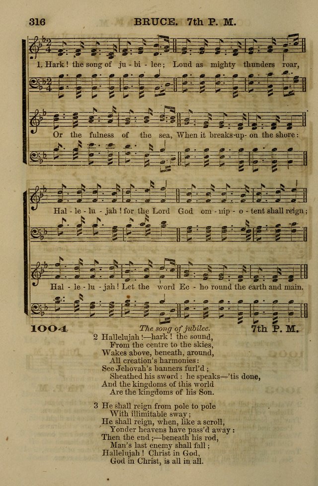 The Centenary Singer: a collection of hymns and tunes popular during the last one hundred years page 316