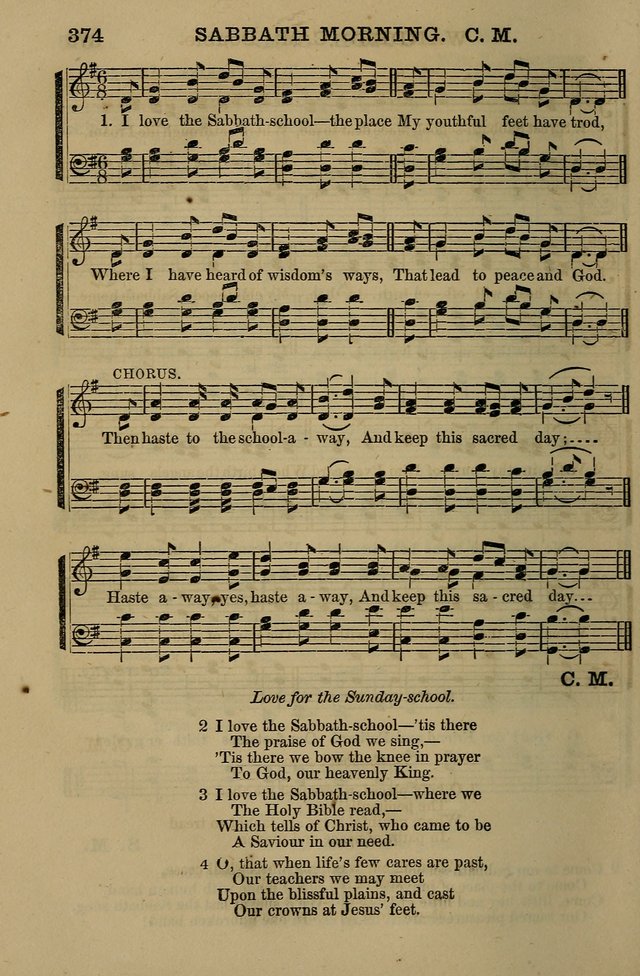 The Centenary Singer: a collection of hymns and tunes popular during the last one hundred years page 374