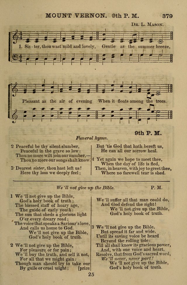 The Centenary Singer: a collection of hymns and tunes popular during the last one hundred years page 379