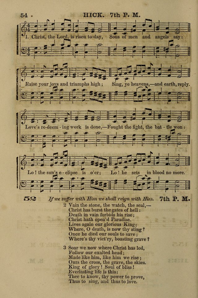 The Centenary Singer: a collection of hymns and tunes popular during the last one hundred years page 54