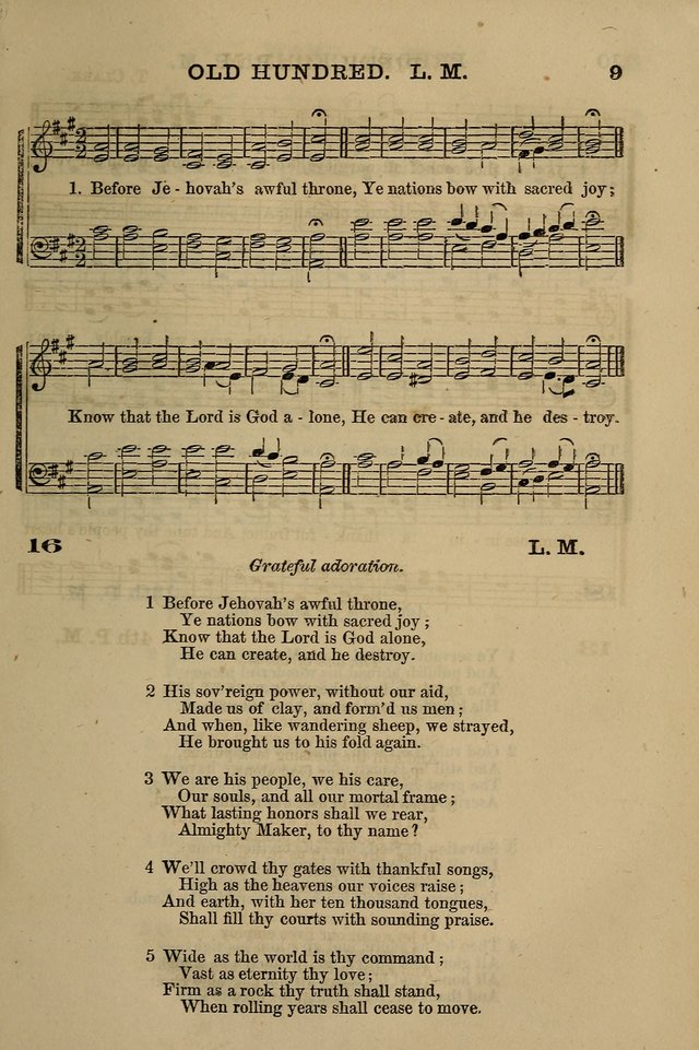 The Centenary Singer: a collection of hymns and tunes popular during the last one hundred years page 9