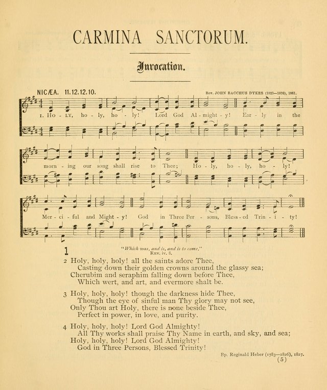 Carmina Sanctorum: a selection of hymns and songs of praise with tunes page 6