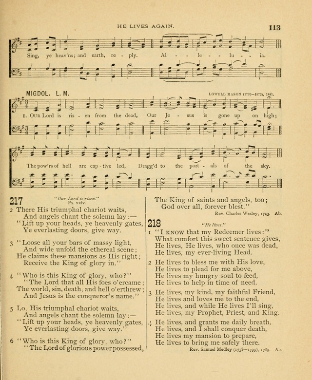 Carmina Sanctorum, a selection of hymns and songs of praise with tunes page 114